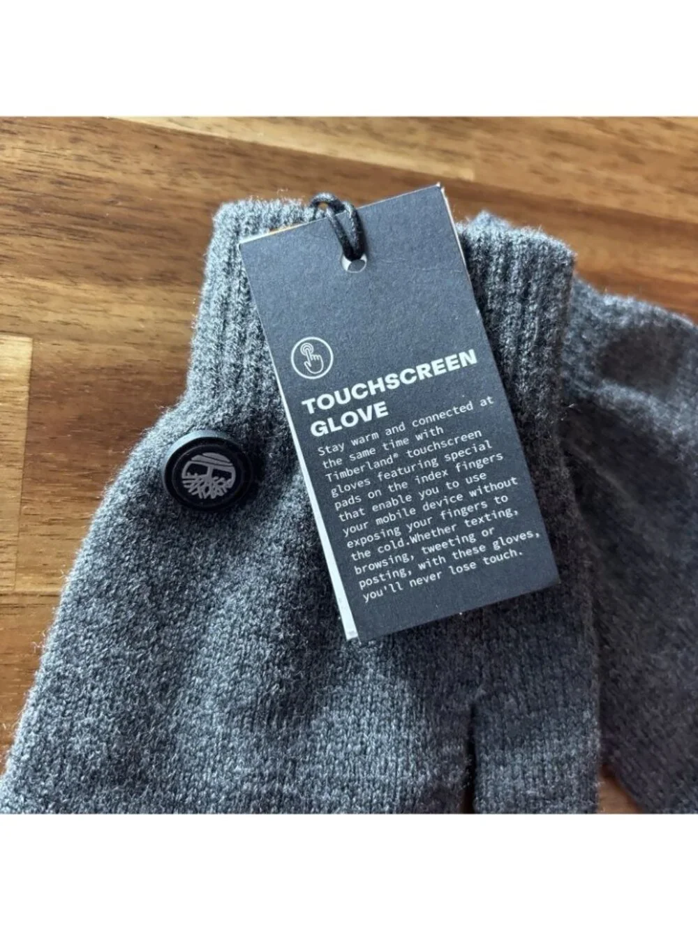 Timberland‎ Women’s Winter Gloves Gray ONE SIZE Fits XS- SMALL - MEDIUM NWT